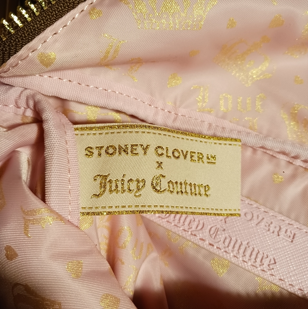 Juicy Couture x Stoney Clover velvet Brown Belt Bag - Picture 10 of 11